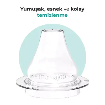 Mamajoo Kulplu Akıtmaz Eğitici Bardak 270 ml&Anti-Kolik Uç Powder Blue - 4