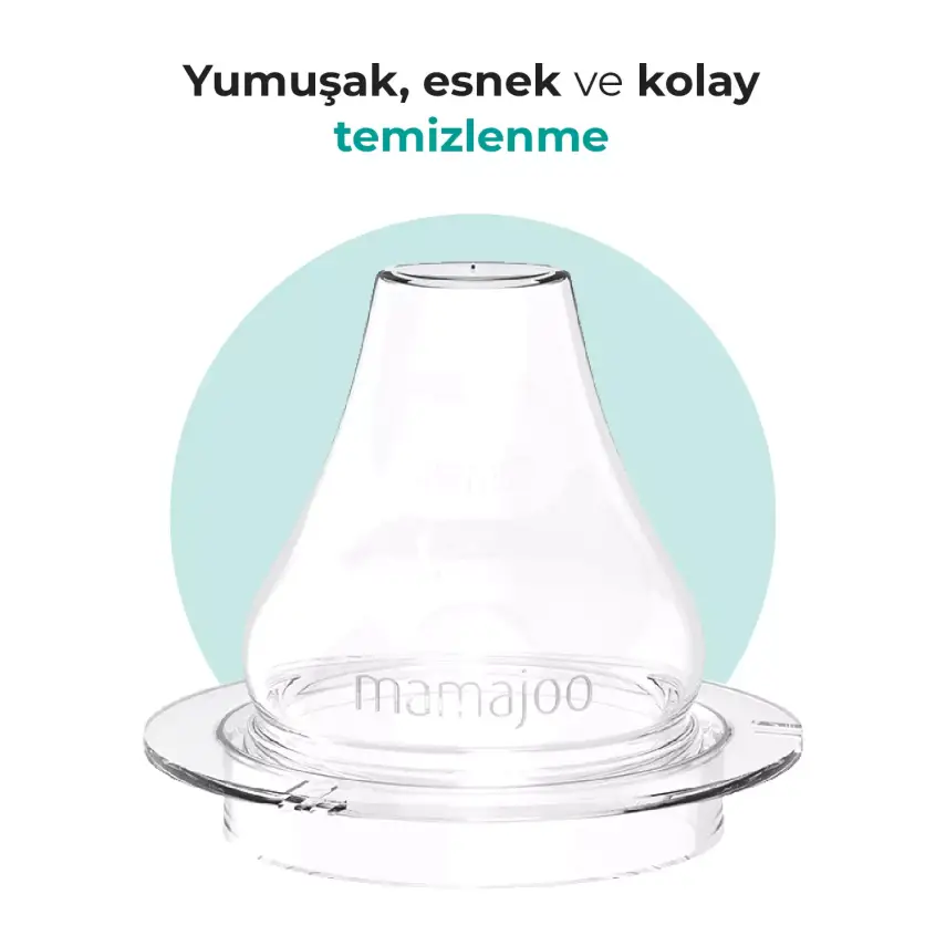 Mamajoo Kulplu Akıtmaz Eğitici Bardak 270 ml&Anti-Kolik Uç Powder Blue - 4