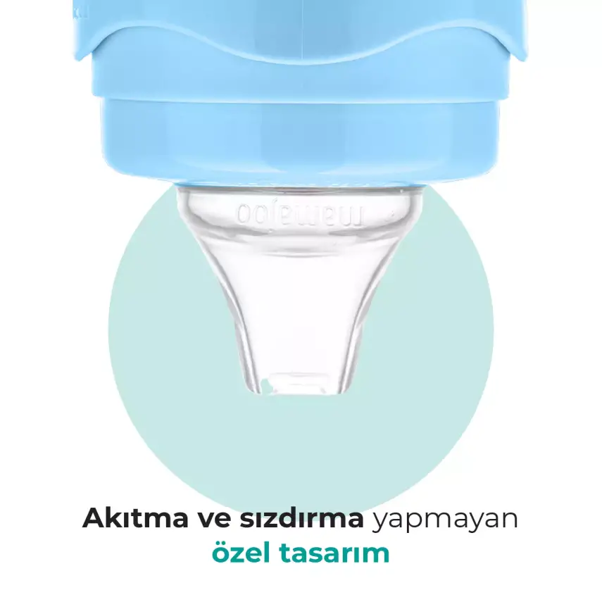 Mamajoo Kulplu Akıtmaz Eğitici Bardak 270 ml&Anti-Kolik Uç Powder Blue - 5