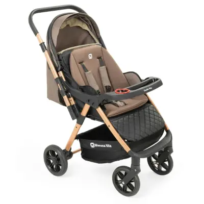Mamma Mia Double Way Çift Yönlü Bebek Arabası Gold - 7