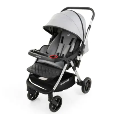 Mamma Mia Double Way Çift Yönlü Bebek Arabası Gri - 2