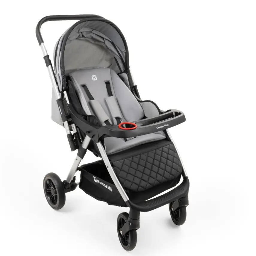Mamma Mia Double Way Çift Yönlü Bebek Arabası Gri - 8