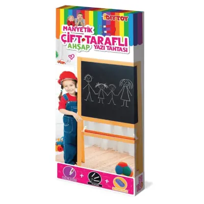 Manyetik Çift Taraflı Ahşap Yazı Tahtası - 5