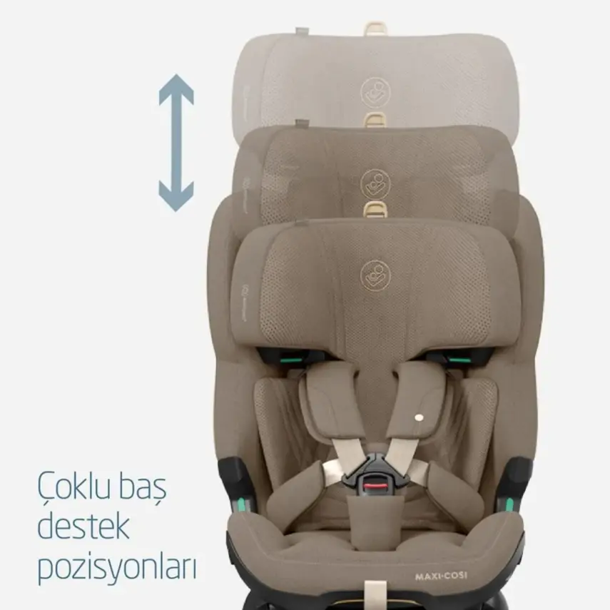 Maxi-Cosi Emerald 360 Pro I-size Araç Dışına Çıkabilen Isofix'li Dönebilir Yatabilir Slidetech Oto Koltuğu 0-36 Kg Authentic Truffle - 7