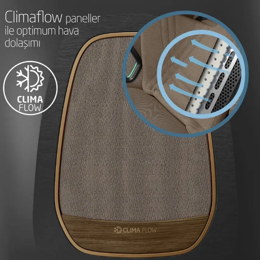 Maxi-Cosi Emerald 360 Pro I-size Araç Dışına Çıkabilen Isofix'li Dönebilir Yatabilir Slidetech Oto Koltuğu 0-36 Kg Authentic Truffle - 10