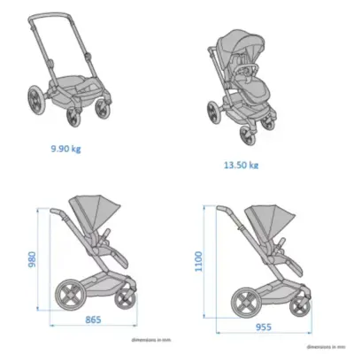 Maxi-Cosi  Fame Çift Yönlü Kolay Katlanabilen Bebek Arabası Twillic Graphite  - 3