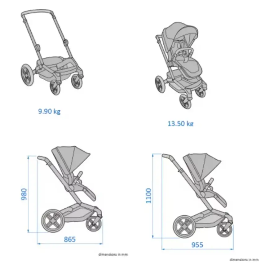 Maxi-Cosi  Fame Çift Yönlü Kolay Katlanabilen Bebek Arabası Twillic Graphite  - 3