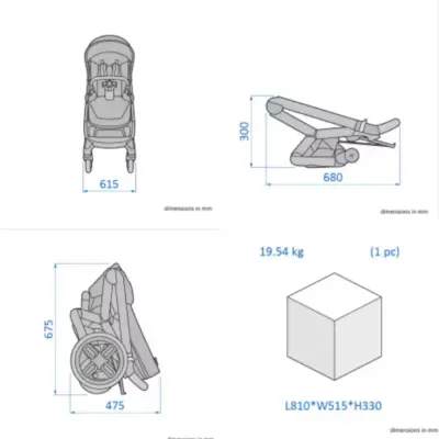 Maxi-Cosi  Fame Çift Yönlü Kolay Katlanabilen Bebek Arabası Twillic Graphite  - 11