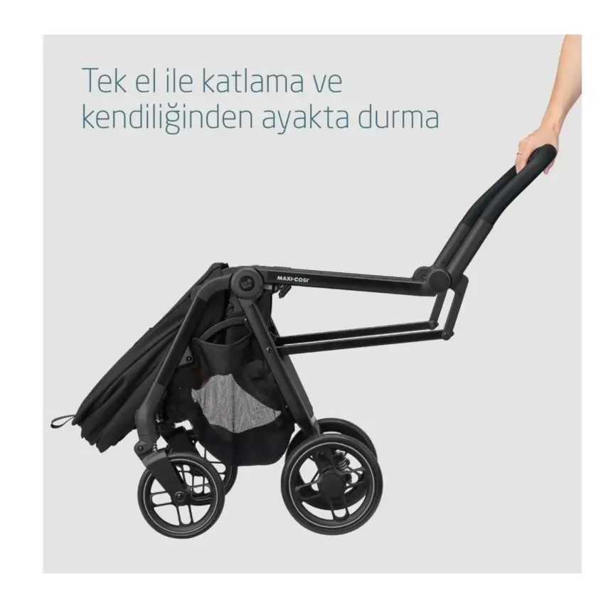 Maxi-Cosi Leona2 Bebek Arabası Essential Black - 5