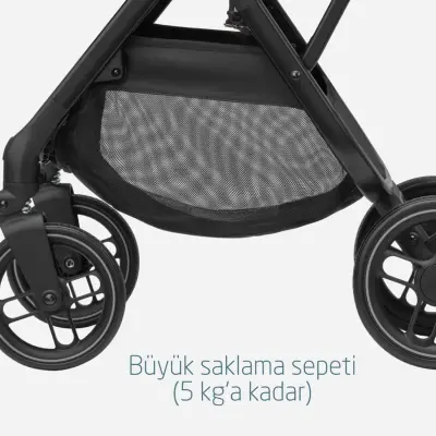 Maxi-Cosi Leona2 Çift Yönlü Tek Elle Katlanabilir Bebek Arabası Twillic Graphite - 14
