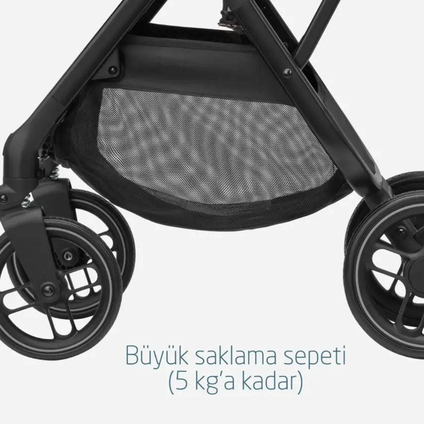 Maxi-Cosi Leona2 Çift Yönlü Tek Elle Katlanabilir Bebek Arabası Twillic Graphite - 14