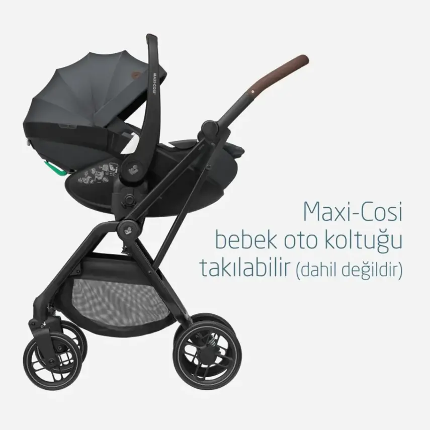 Maxi-Cosi Leona2 Çift Yönlü Tek Elle Katlanabilir Bebek Arabası Twillic Graphite - 7