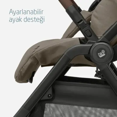 Maxi-Cosi Leona2 Çift Yönlü Uzatılabilir Sırt Desteği Tam Yatabilir Bebek Arabası Twillic Truffle - 18