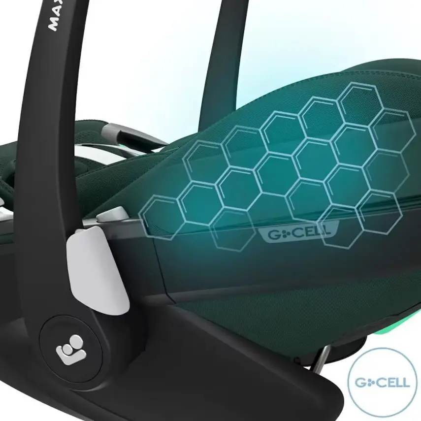 Maxi Cosi Pebble SlideTech Tam Yatabilen 360° Dönebilen Oto Koltuğu 0-13 Kg Twillic Green - 5