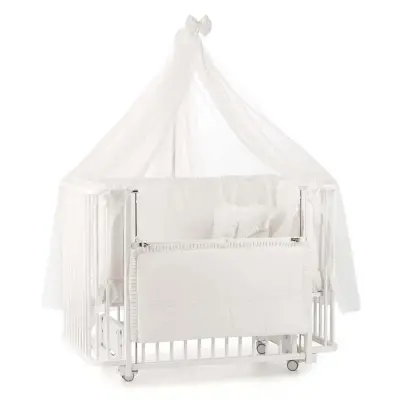 Meltem Kids Bambino Beşik 70X110 Cm Beyaz Ekru