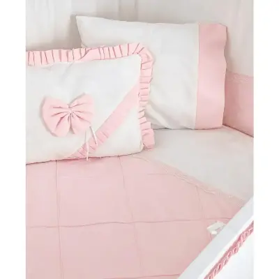 Meltem Kids Bambino Beşik 70X110 Cm Beyaz Pudra