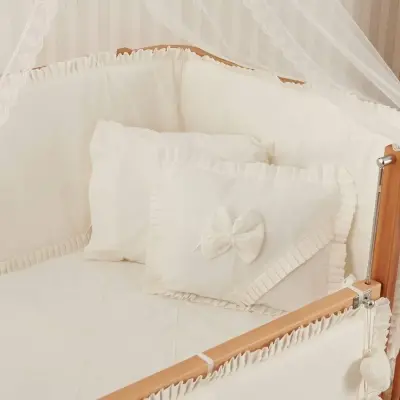 Meltem Kids Bambino Beşik 70X110 Cm Naturel Ekru (1)