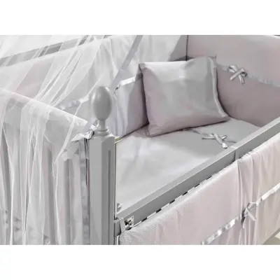 Meltem Kids Kral Beşik 60X120 Cm Gri - 4