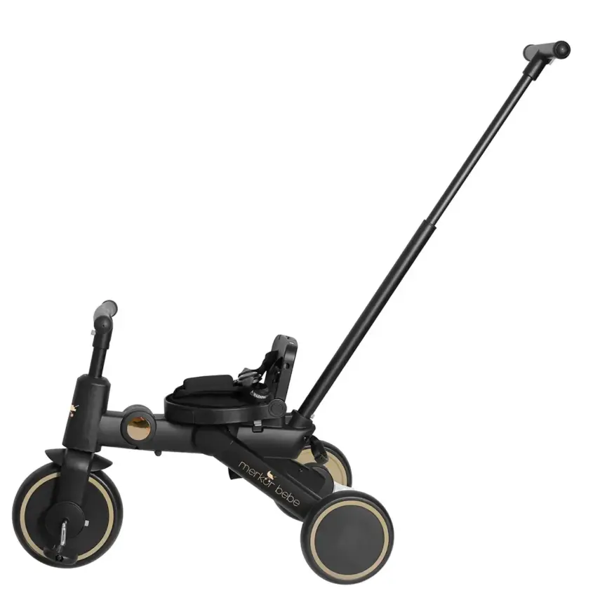 Merkür Bebe 9in1 Hawk Üç Tekerlekli Bebek ve Çocuk Bisikleti Premium Gold - 3
