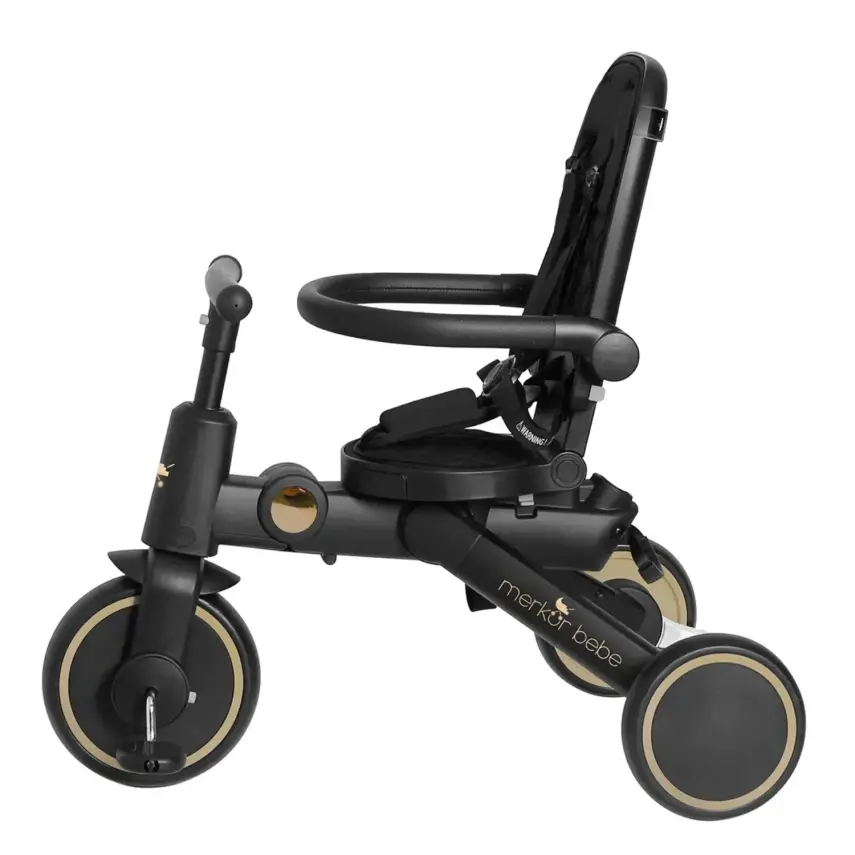 Merkür Bebe 9in1 Hawk Üç Tekerlekli Bebek ve Çocuk Bisikleti Premium Gold - 4