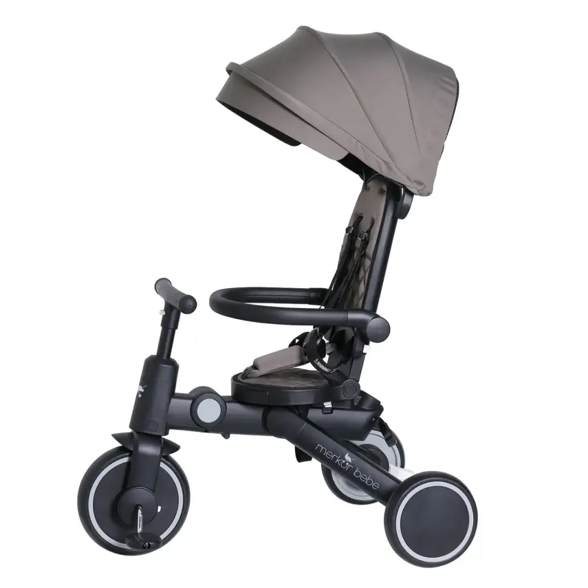 Merkür Bebe 9in1 Hawk Üç Tekerlekli Bebek ve Çocuk Bisikleti Yeşil - 4