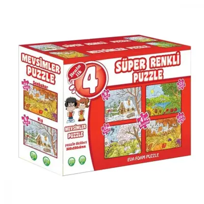 Mevsimler Süper Renkli Puzzle - 1