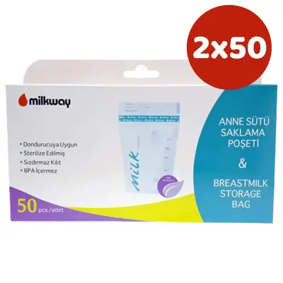 Milkway Anne Sütü Saklama Poşeti 50li x 3 Adet