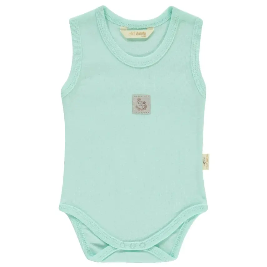 Mini Damla Bebek Body Askılı Armalı Mint - 3