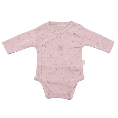 Mini Damla Body Uzun Kol Kruvaze Armalı Pembe - 4