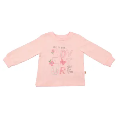 Mini Damla Çocuk Sweatshirt Adventure Pembe