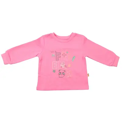 Mini Damla Çocuk Sweatshirt Friend Pembe