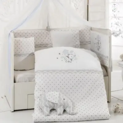 Mini Damla Jumbo Uyku Seti 75x130 cm Mavi - 3