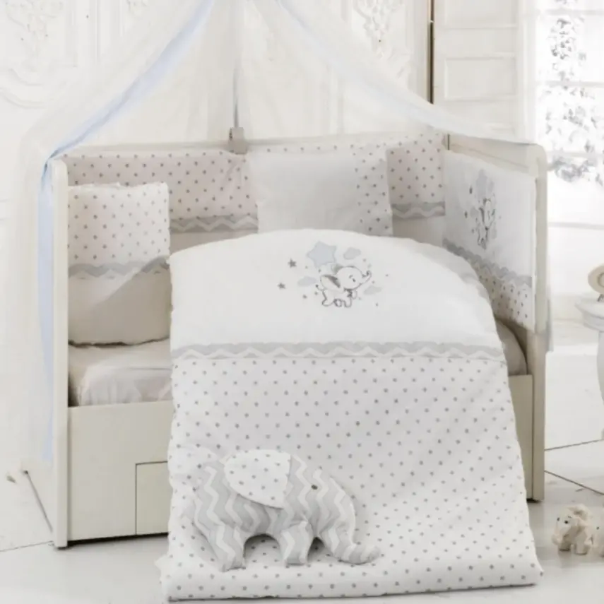 Mini Damla Jumbo Uyku Seti 75x130 cm Mavi - 3