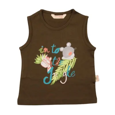 Mini Damla T-Shirt Kolsuz Jungle Haki 