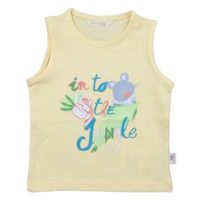 Mini Damla T-Shirt Kolsuz Jungle Sarı