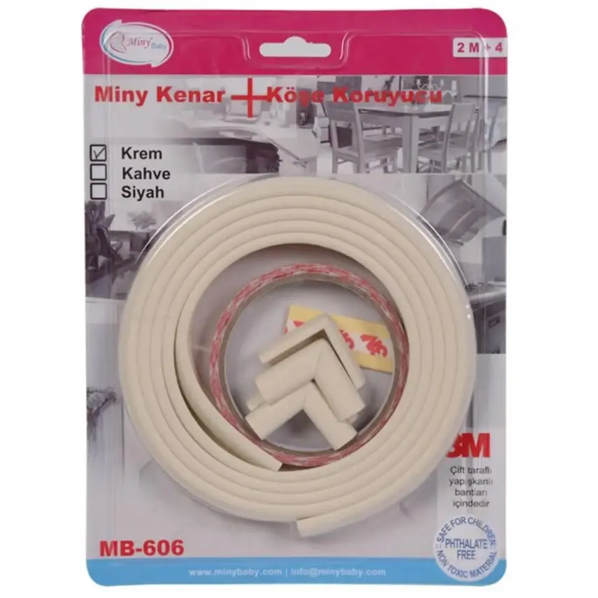 Miny Baby Kenar - Köşe Koruyucu Seti Krem - 1