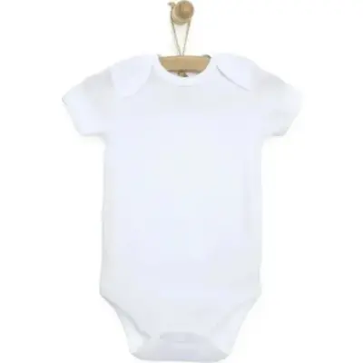 Mixi Baby %100 Pamuklu Çıtçıtlı Bebek Body Kısa Kol - 2
