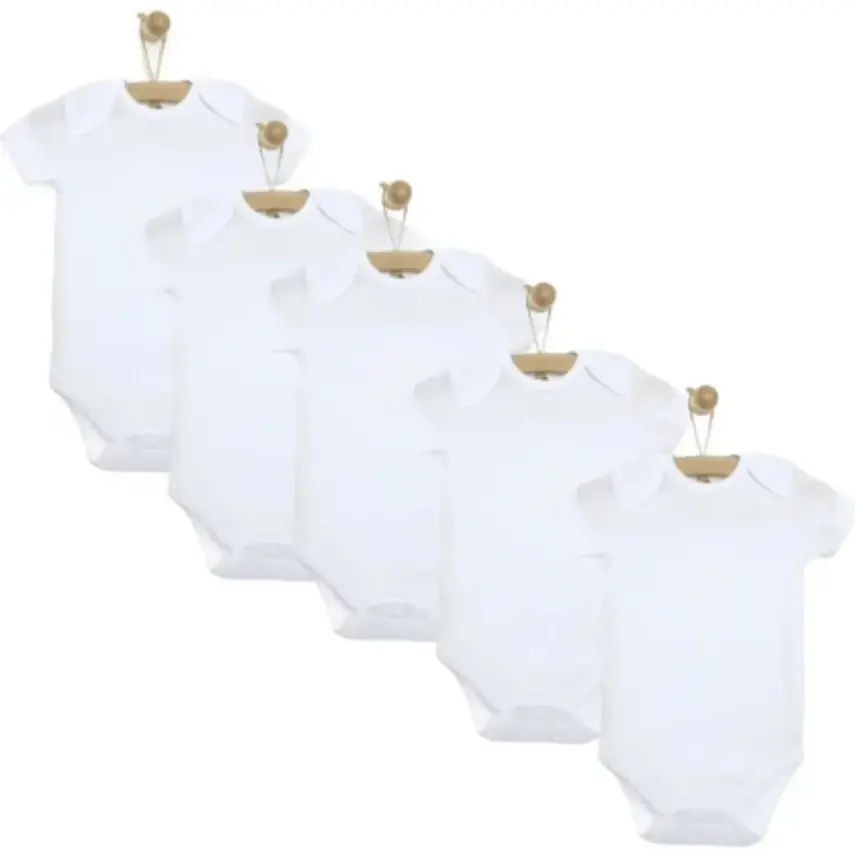 Mixi Baby 5li Beyaz Kısa Kollu Body Seti - 1