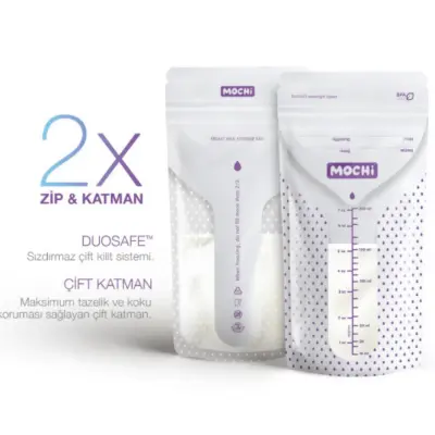 Mochi Anne Sütü Saklama Poşeti 200 ml 50li x 2 Adet - 4