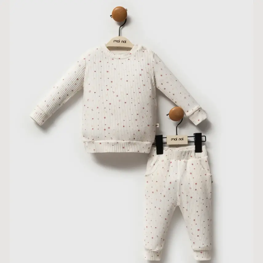 Moi Noi 2li Takım Raporlu Ekru - 4