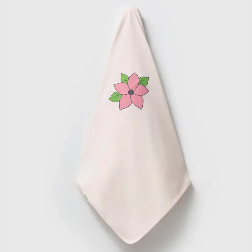 Moi Noi Battaniye Flowers Ekru - 1