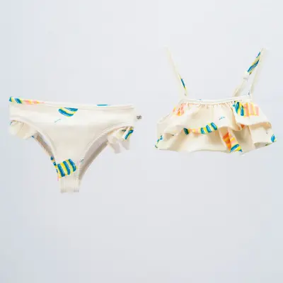Moi Noi Bebek Bikinisi Desenli Bej - Ice Cream (1)