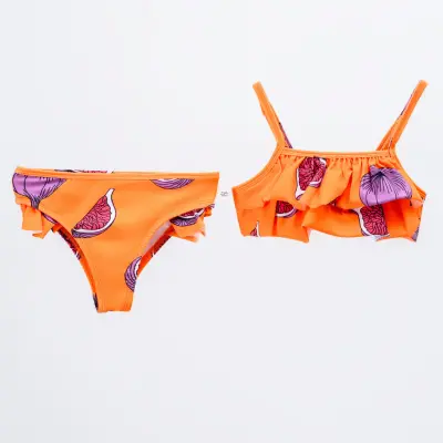 Moi Noi Bebek Bikinisi Desenli Turuncu (1)