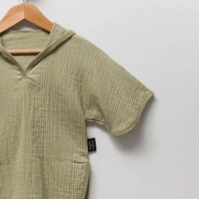 Moi Noi Bebek Panço Müslin Haki - 2