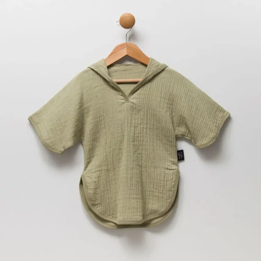 Moi Noi Bebek Panço Müslin Haki - 1