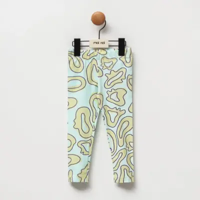 Moi Noi Çocuk Taytı Baskılı Mint - Yuvarlak - 3