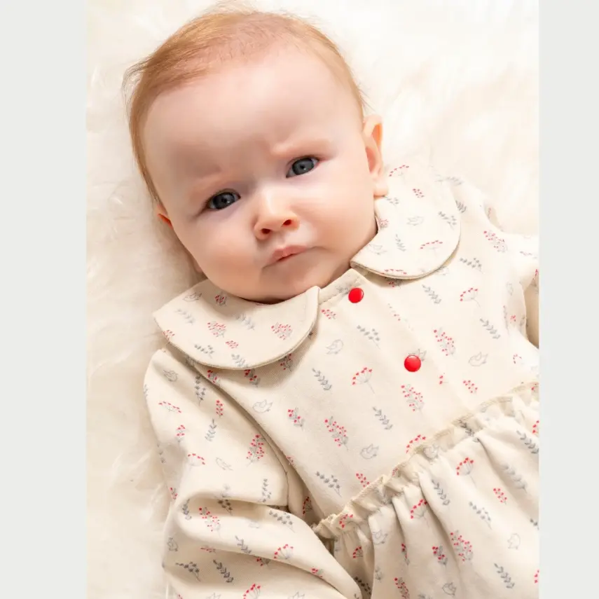 Moi Noi Elbise Düğmeli Kokina Bej - 4