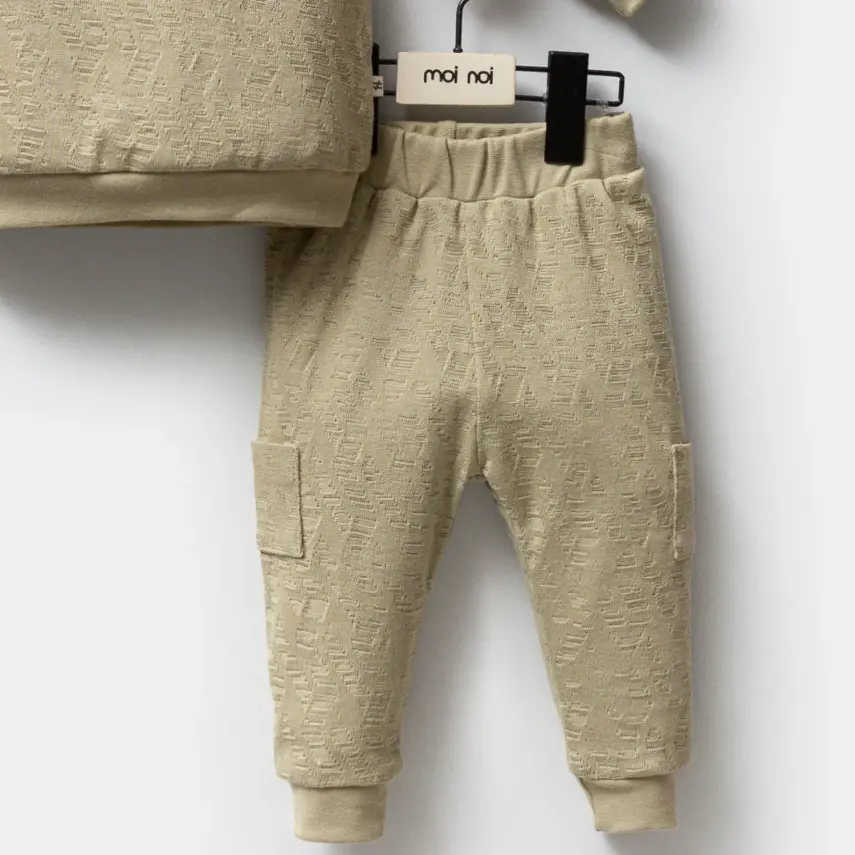 Moi Noi Erkek Bebek 2Li Takım Cepli Haki - 3