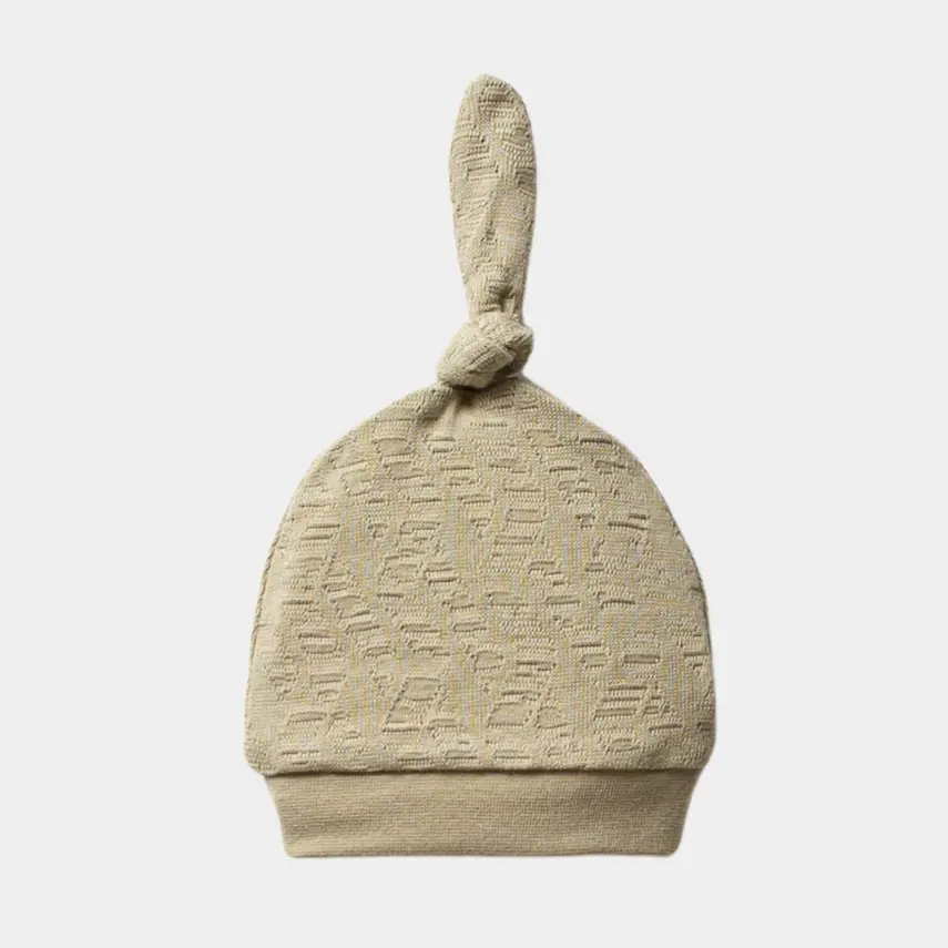 Moi Noi Erkek Bebek Şapka 2Li Bağcıklı Haki - 2