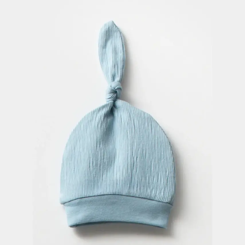 Moi Noi Erkek Bebek Tulum Şapkalı Mavi - 3